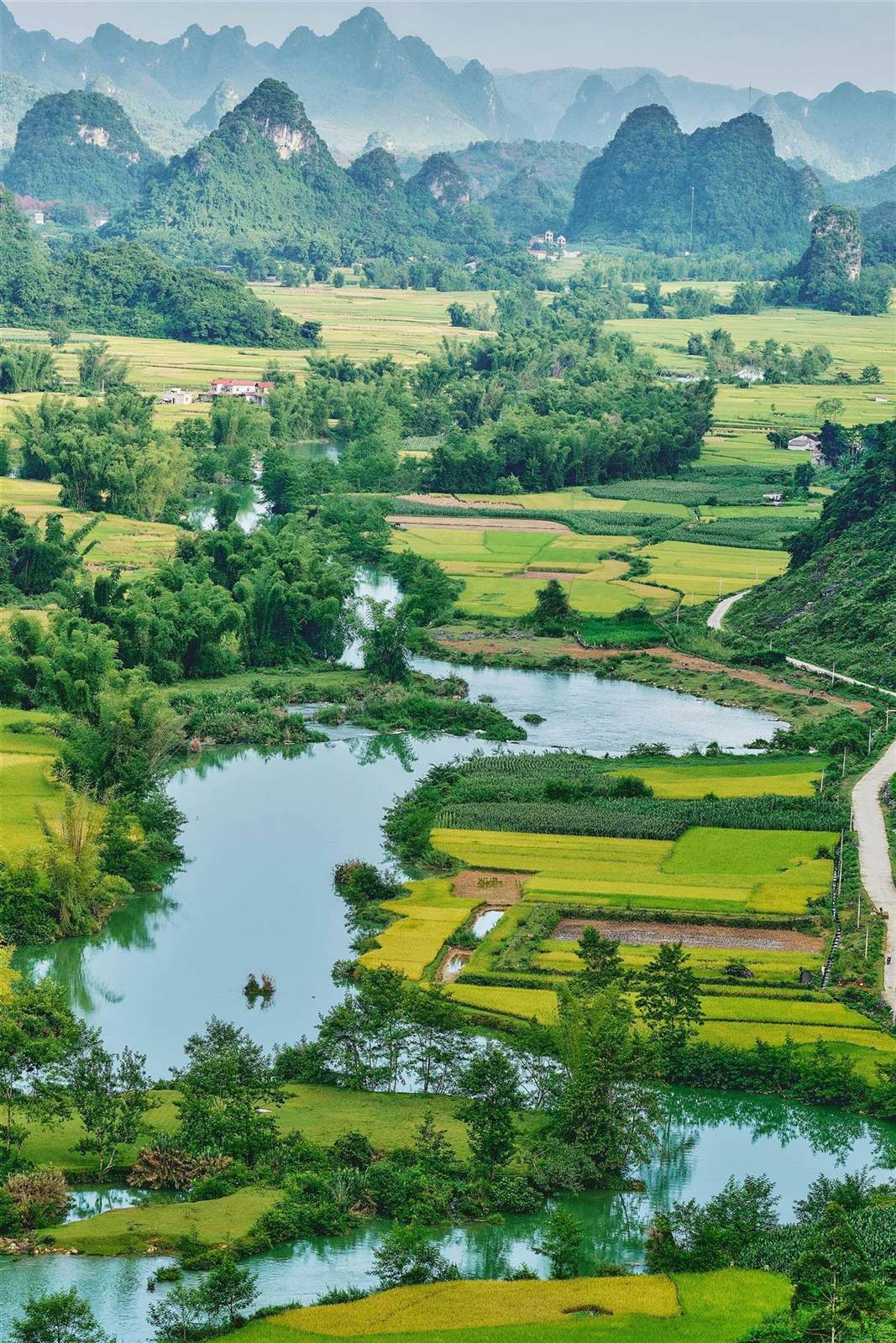Karst landscape of Cao Bang province