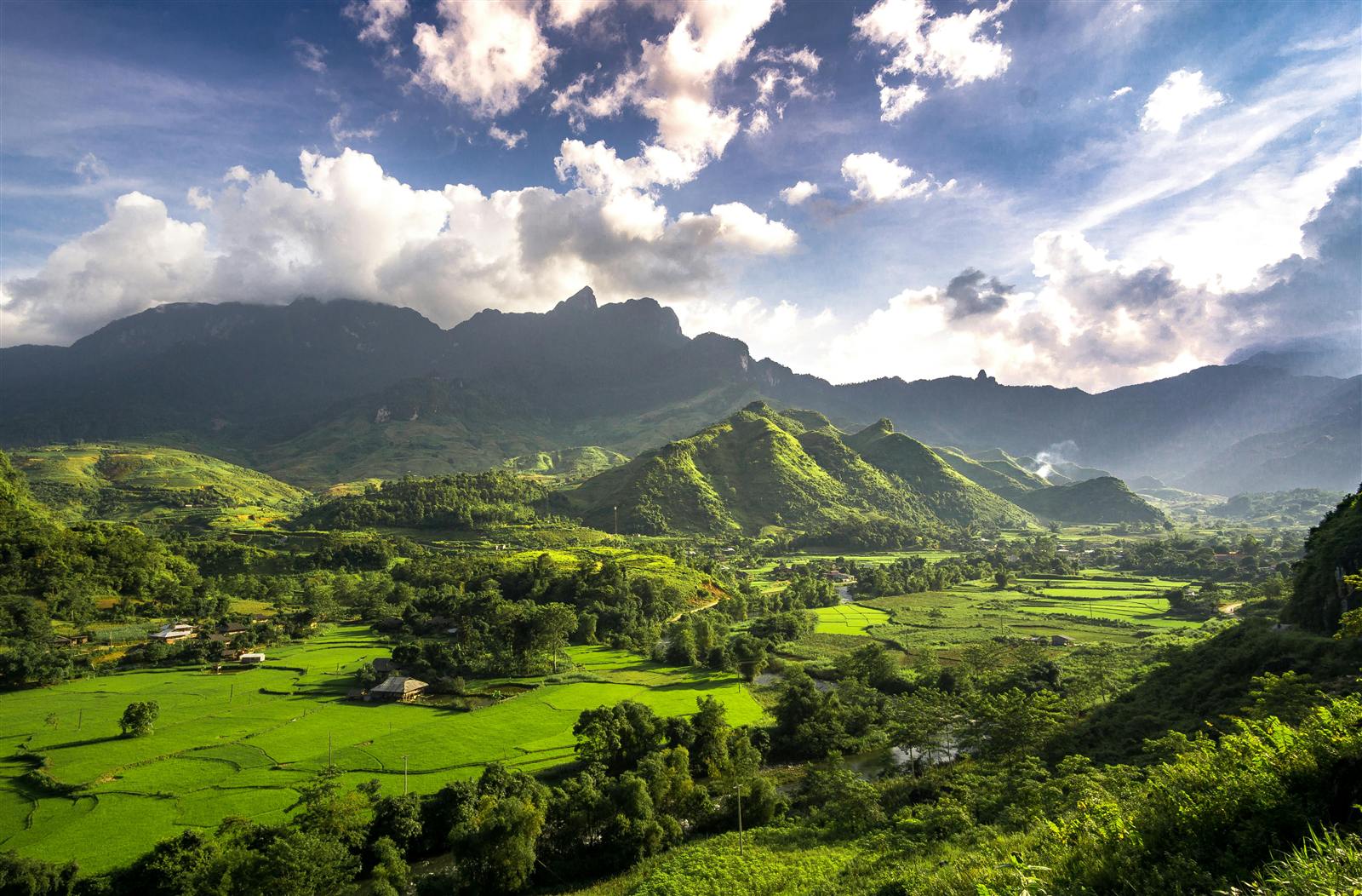 Village view in Ha Giang province