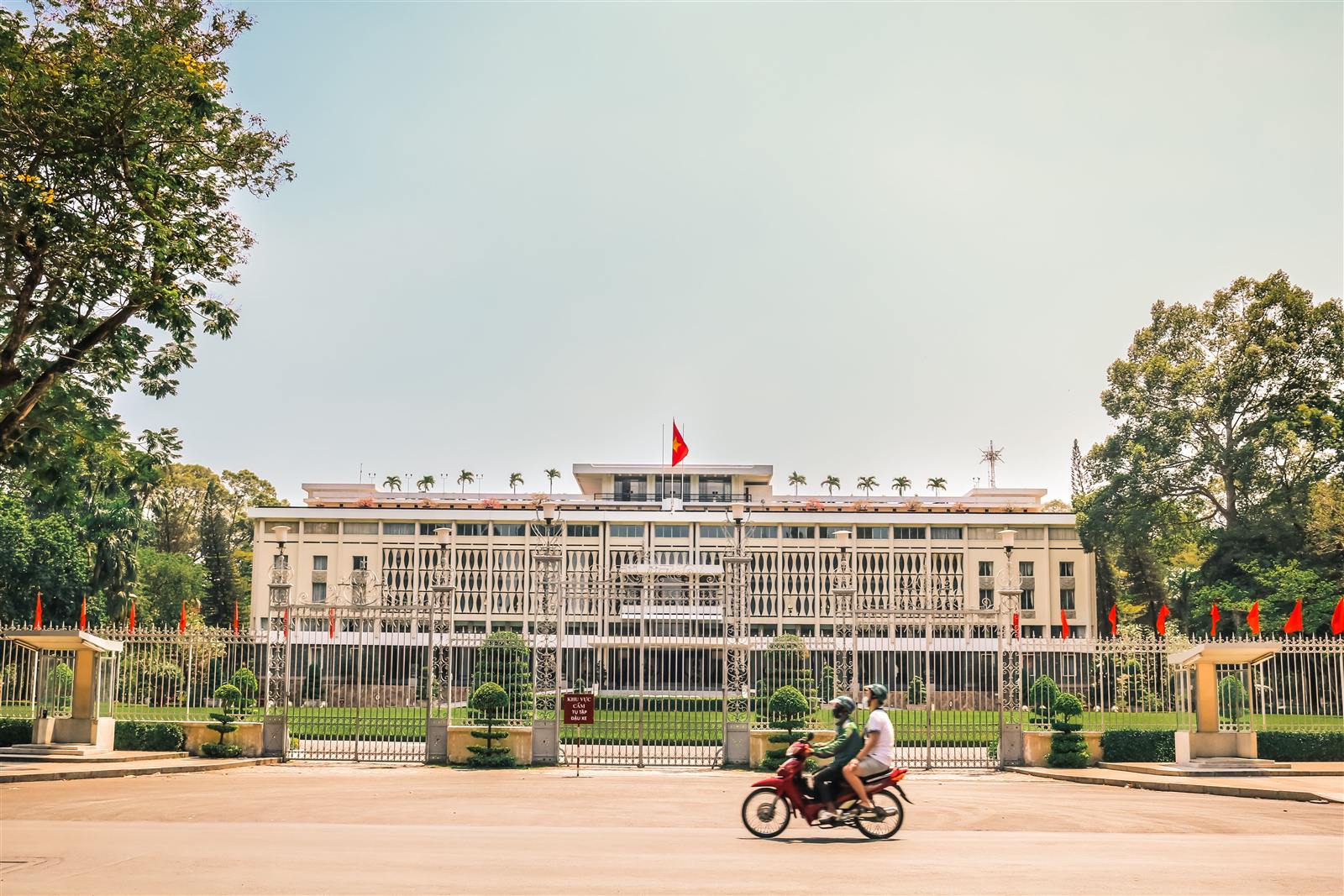 Skyline and streets of Ho Chi Minh City