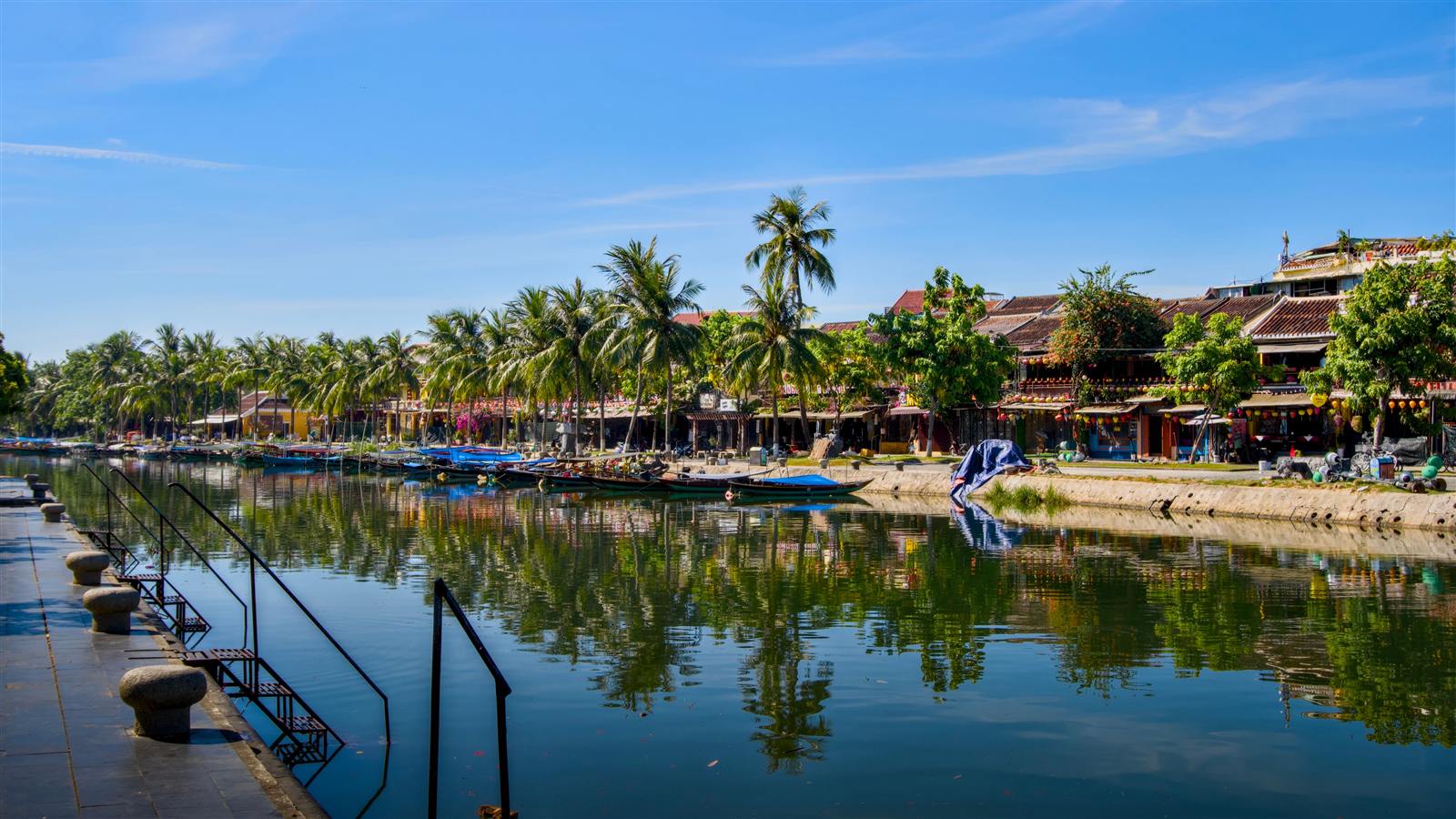 Basket boats in Hoi An