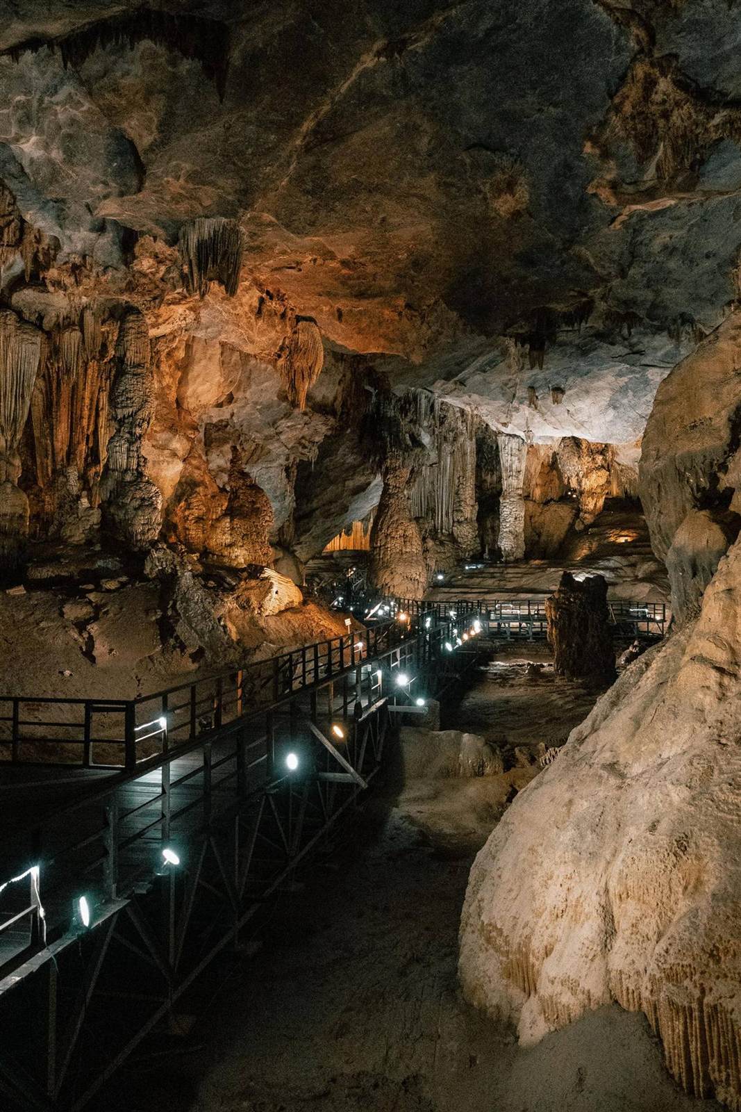 Inside a cave in Phong Nha-Ke Bang National Park